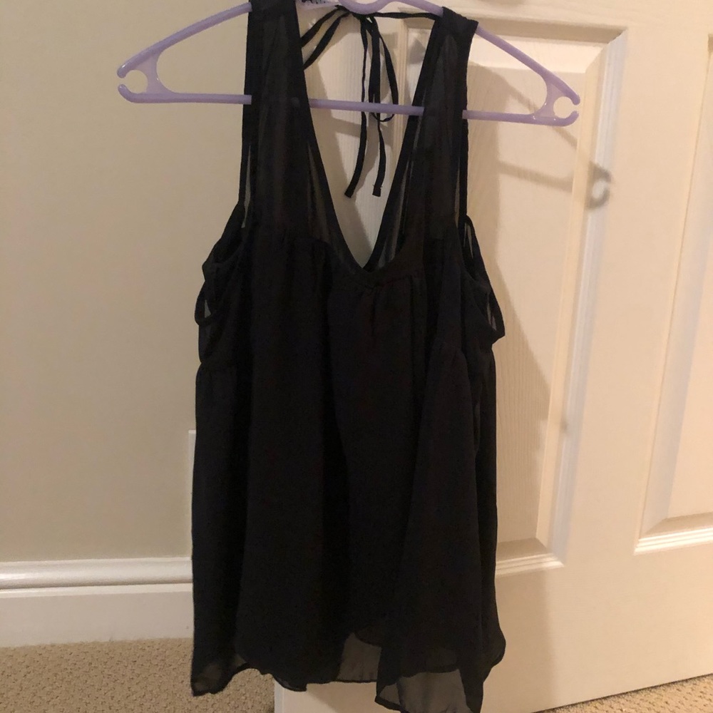 4/$10 Abercrombie and Fitch black off the shoulder top